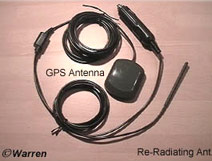 GEODESY mounted in dashboard using the antenna